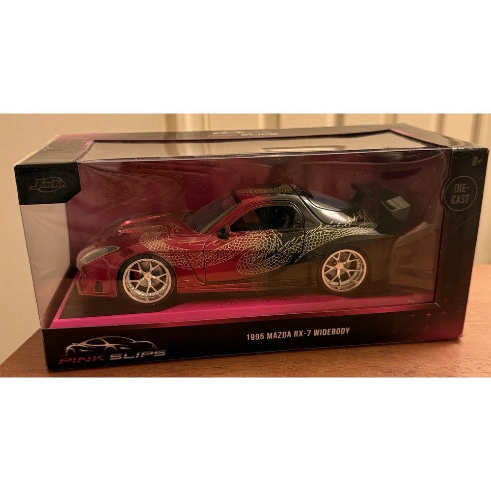 NEW 2024 Jada‎ PINK SLIPS 1995 Mazda RX-7 Widebody 1:24 Scale Die Cast